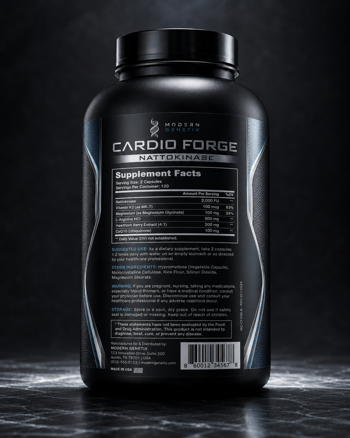 Modern Genetix label detail